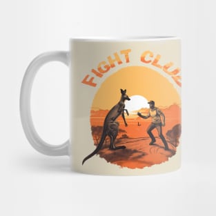 Kangaroo fight with man Mug